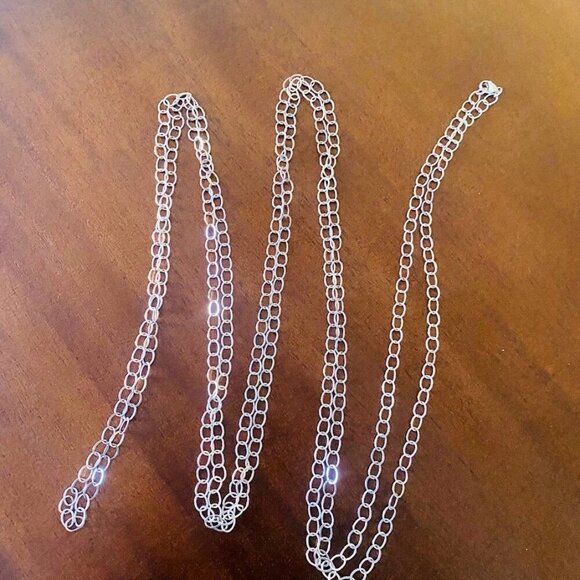 PROCHAIN Brand 100" Extra Long Sterling Silver 925 Link Chain Necklace - Picture 4 of 7